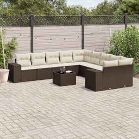 Outdoor Sofa Set Brown PE rattan Large Modular Outdoor Seating