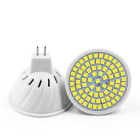 Household Energy-Saving LED Lamp Plastic Material Lamp Cup (Option: Warm White-MR16 48 beads 220V)
