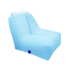 Inflatable Lounger Air Sofa Chair Couch with Portable Organizing Bag Waterproof Anti Leaking for Backyard Lakeside Beach Traveling Camping Picnic (Color: Blue)